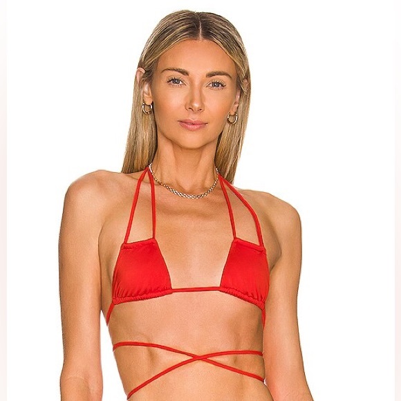 🍊 WE ARE HAH Haht Blood Orange SET Titsy Top + Get Waisted Bottom Sz M - Picture 3 of 5